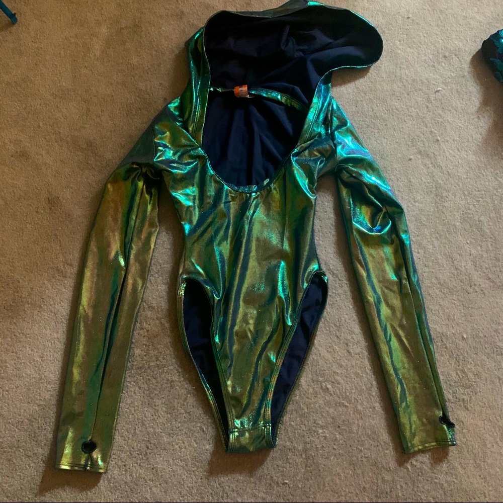 J valentine holographic rave bodysuit